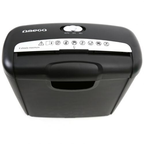 EAN 5907595421058 - Omega ONP601S triturador de papel Corte en tiras 22 cm Negro imagen 4