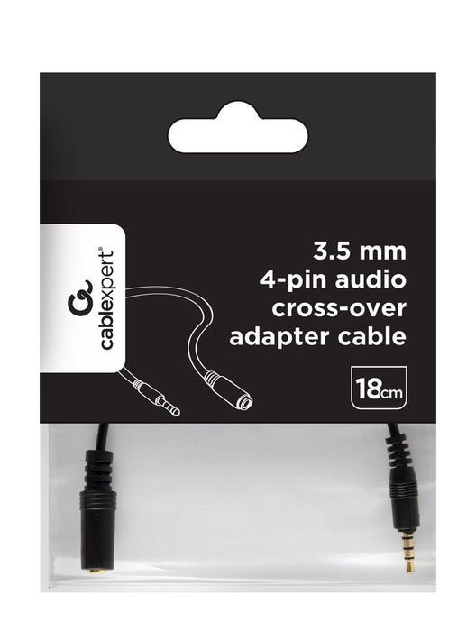 EAN 8716309085502 - Gembird CCA-419 cable de audio 0,18 m 3,5 mm Negro imagen 3