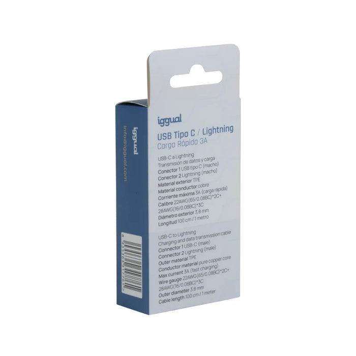 EAN 8435364316955 - iggual IGG316955 cable de conector Lightning 1 m Blanco imagen 4