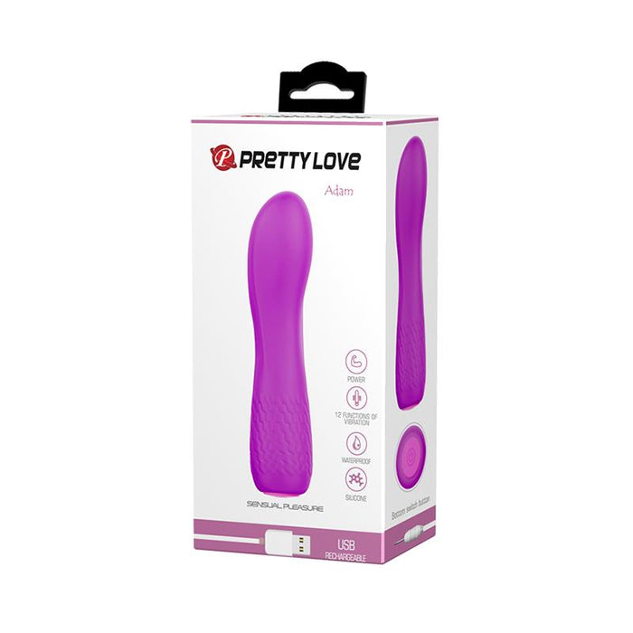 Vibrador Adam Usb Silicona Purpura