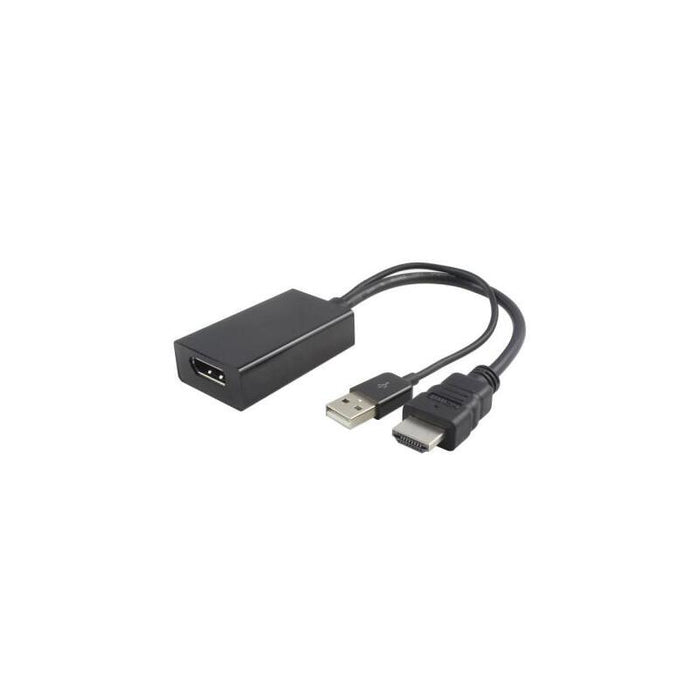Adaptador Hdmi V1.4 M Displayport V1.2 H Con Usb/M Negro