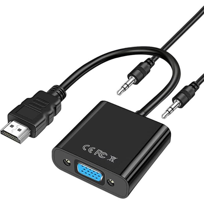 Adaptador Hmdi A Vga Hd 1080p 60hz Con Cable De Audio  3.5mm