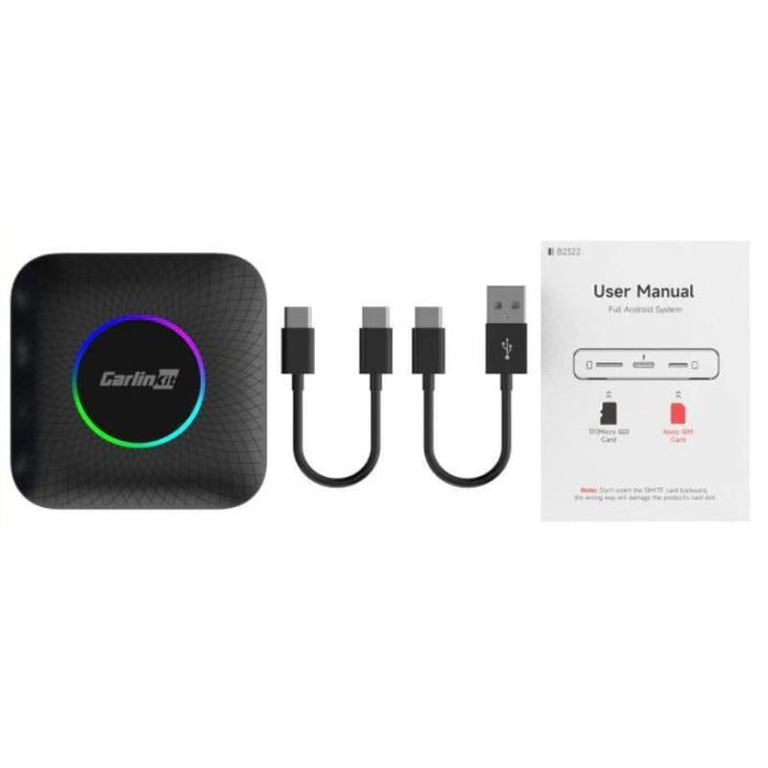 Adaptador Inalámbrico Carlinkit Cpc200-Tbox Led 4g  Carplay/Android Auto