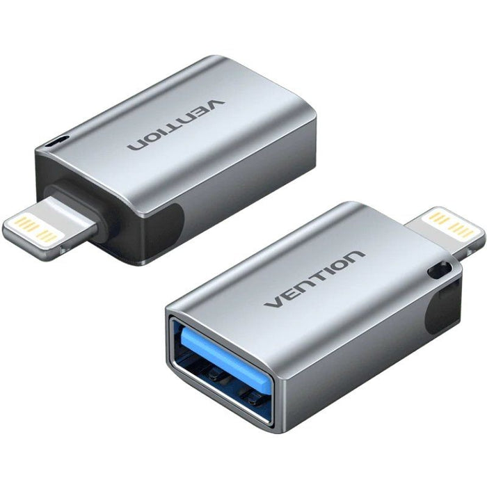 Adaptador Otg Usb Vention Cuch0 Usb Hembra Lightning Macho Azul