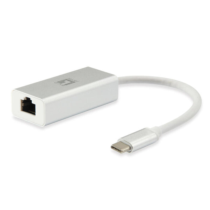 Adaptador Usb-C 3.0 A Gigabit Ethernet Rj45 Level One Blanco Usb-0402