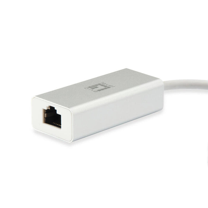 Adaptador Usb-C 3.0 A Gigabit Ethernet Rj45 Level One Blanco Usb-0402