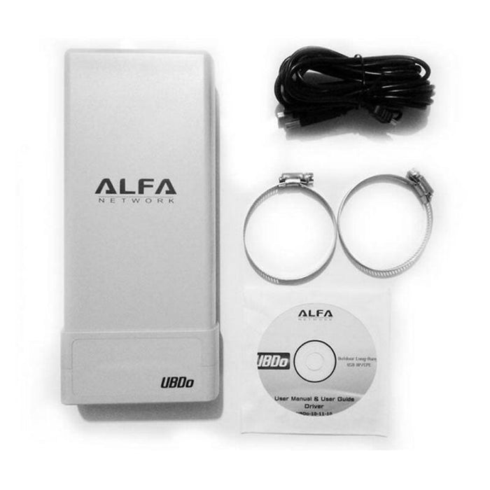 Adaptador Usb Wifi Alfa Network Ubd0-Ntexternolargo Alcance2000mw12dbi / 2.4ghzusbcable 5 Metros