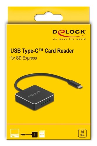 EAN 4043619910199 - DeLOCK 91019 lector de tarjeta USB 3.1 (Gen 2) Type C Negro imagen 3