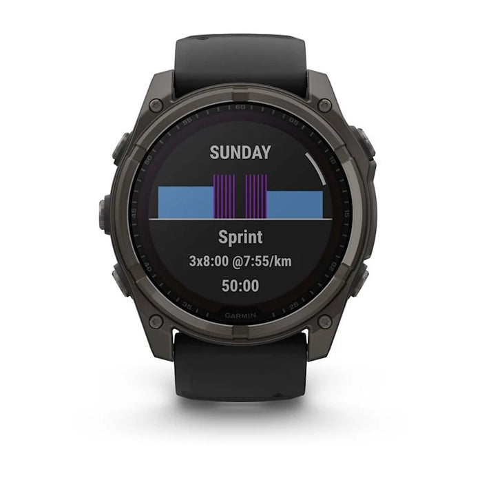 EAN 753759339395 - Garmin fenix 8 3,56 cm (1.4") 51 mm Digital 280 x 280 Pixeles Pantalla táctil Titanio Wifi GPS (satélite) imagen 4