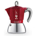 EAN 8006363029261 - Bialetti Moka Induktion Cafetera italiana 0,28 L Rojo, Acero inoxidable imagen 1