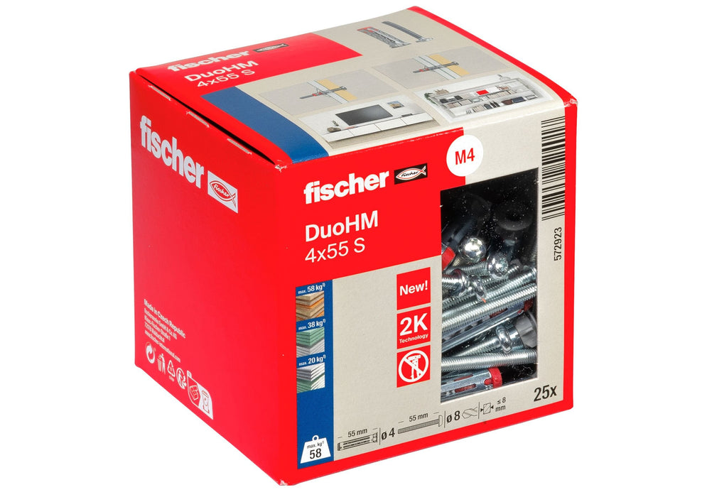 EAN 4048962524017 - Fischer DuoHM 4 x 55 S PH TX Enchufe de pared 55 mm imagen 7