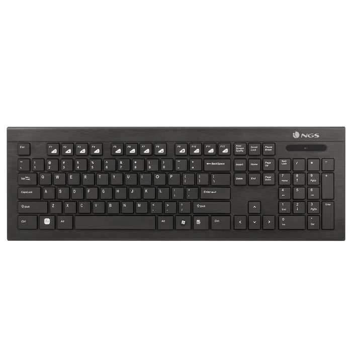 EAN 8435430608007 - NGS Dragonfly Kit, QWERTY, ES teclado Ratón incluido Universal RF inalámbrico Negro imagen 2