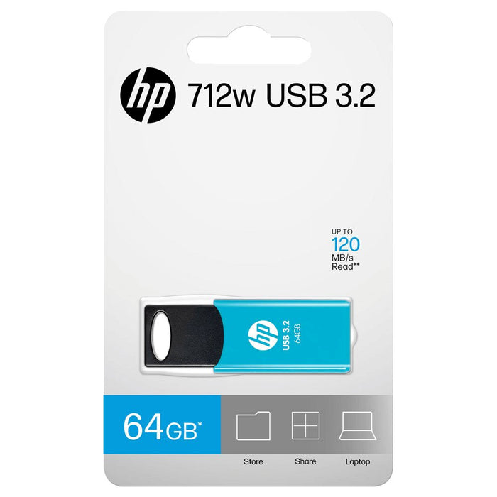 EAN 4718006457662 - HP 712w unidad flash USB 64 GB USB tipo A 3.2 Gen 1 (3.1 Gen 1) Azul imagen 5