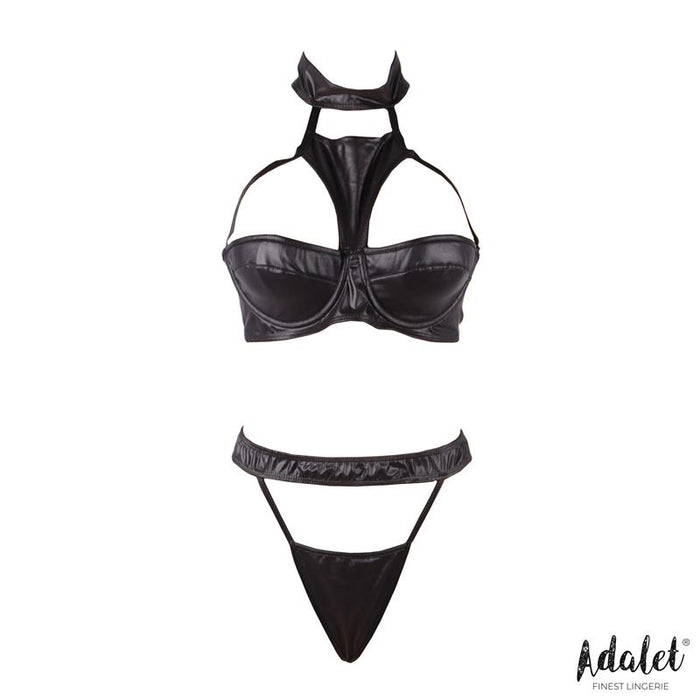 Addis Set Sujetador Con Choker Y Tanga Alto Talla (Interno):S/M