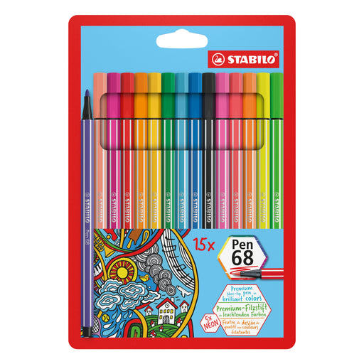 EAN 4006381456418 - STABILO Pen 68 rotulador Multicolor 15 pieza(s) imagen 1