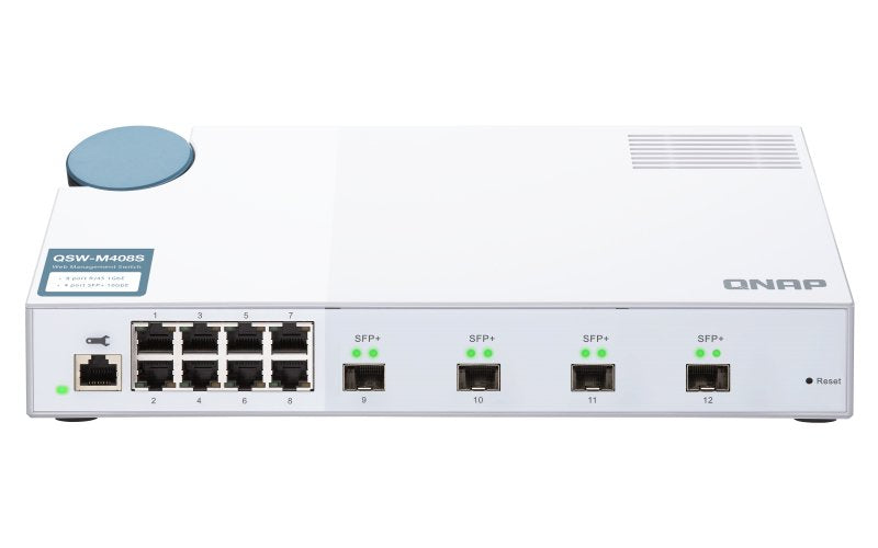 EAN 4713213516690 - QNAP QSW-M408S switch Gestionado L2 Gigabit Ethernet (10/100/1000) Blanco imagen 2