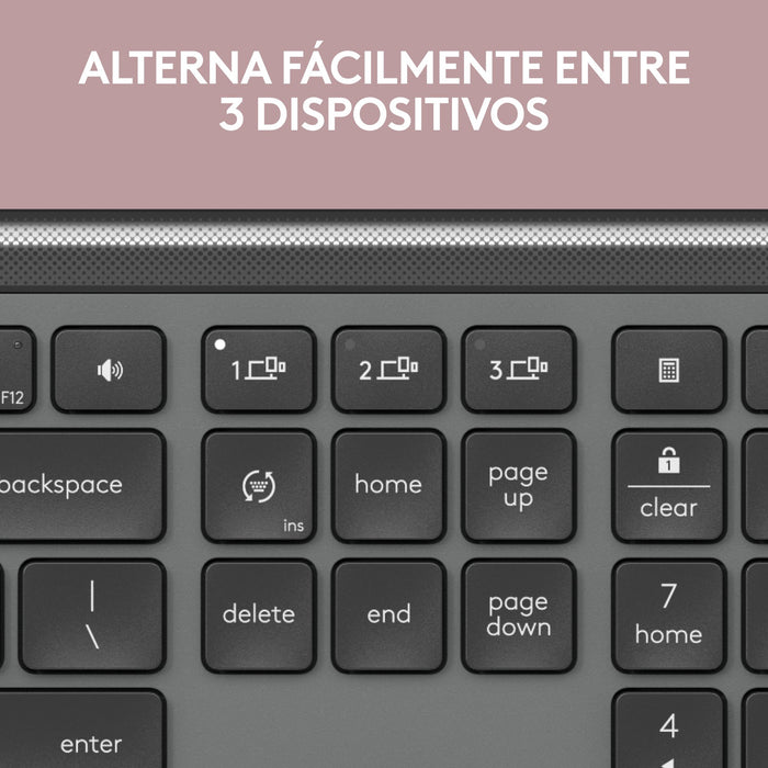 EAN 5099206118492 - Logitech 920-012455 teclado Oficina RF Wireless + Bluetooth QWERTY Español Grafito imagen 7