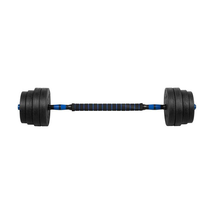 Adjustable Bitumen Dumbbells With Connector 2x15kg Rebel Active