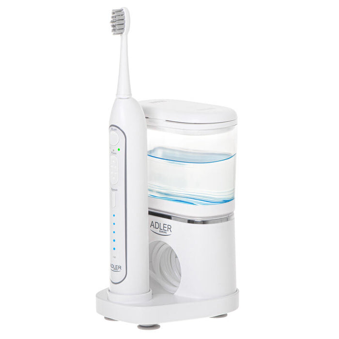 Adler Ad 2180w Cepillo Sónico Con Flossing De Agua 2 En 1, Blanco