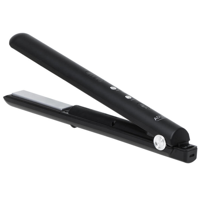 Adler Ad 2327 Cordless Hair Straightener, Usb, Black