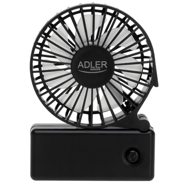 Adler Ad 7336 Mini Ventilador Plegable, Negro
