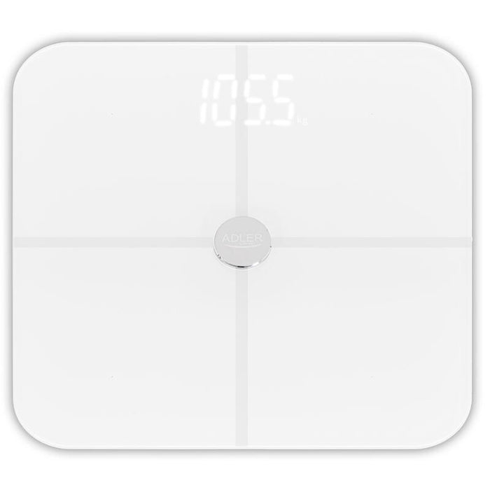 Adler Ad 8187 Báscula De Baño Inteligente Blanca, Blanca