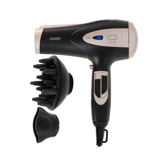 Adler Mesko Ms 2287 Hair Dryer 2400 W Black, Champagne