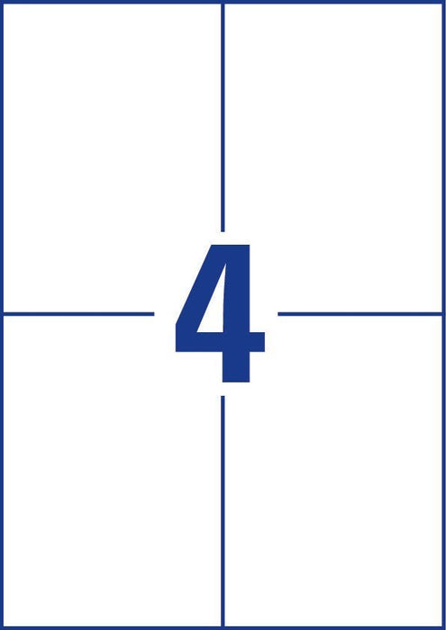 EAN 4004182034835 - Avery 3483 etiqueta autoadhesiva Rectángulo Permanente Blanco 400 pieza(s) imagen 3