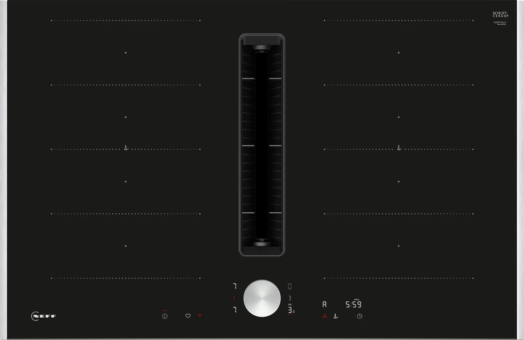 EAN 4242004277521 - Neff V68TTX4L0 hobs Negro Integrado 80 cm Con placa de inducción 4 zona(s) Campana integrada imagen 1