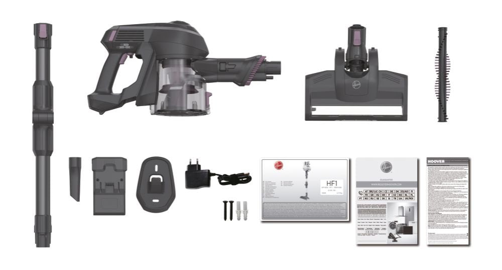 EAN 8059019065328 - Hoover HF1 HF103X 011 Aspiradora escoba Batería Secar Sin bolsa 0,9 L 170 W Titanio imagen 50