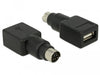 EAN 4043619658985 - DeLOCK 65898 cambiador de género para cable PS/2 USB Type-A Negro, Acero inoxidable imagen 1