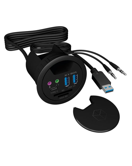 EAN 4250078166306 - ICY BOX IB-HUB1404A toma de corriente Negro imagen 5