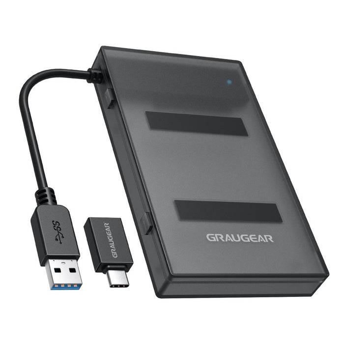 EAN 4260746550658 - GRAUGEAR G-2603-AC base de conexión para disco duro USB 3.2 Gen 1 (3.1 Gen 1) Type-A Negro imagen 1