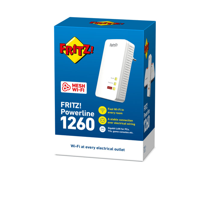 EAN 4023125028243 - Powerline FRITZ! 1260 INT 1200 Mbit/s Ethernet Wifi Blanco 1 pieza(s) imagen 4
