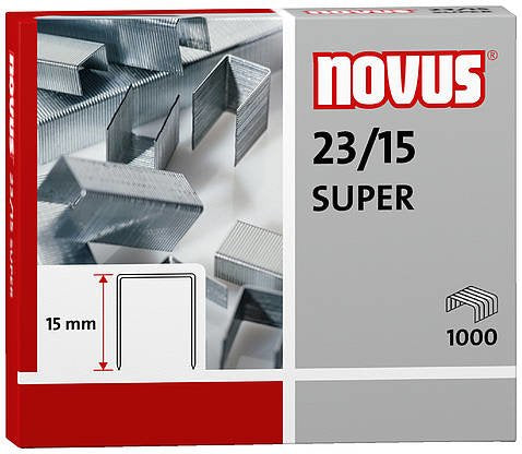 EAN 4009729003398 - Novus 23/15 SUPER Paquete de grapas 1000 grapas imagen 1