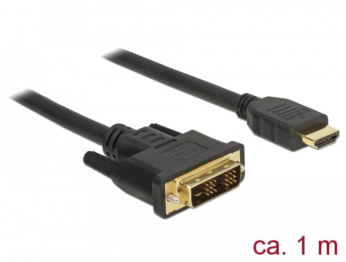 EAN 4043619855827 - DeLOCK 85582 adaptador de cable de vídeo 1 m HDMI tipo A (Estándar) DVI-D Negro imagen 2