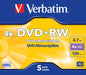EAN 0023942432296 - Verbatim DVD+RW Matt Silver 4,7 GB 5 pieza(s) imagen 1