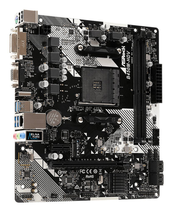 EAN 4717677337617 - Asrock B450M-HDV R4.0 AMD B450 Zócalo AM4 micro ATX imagen 4