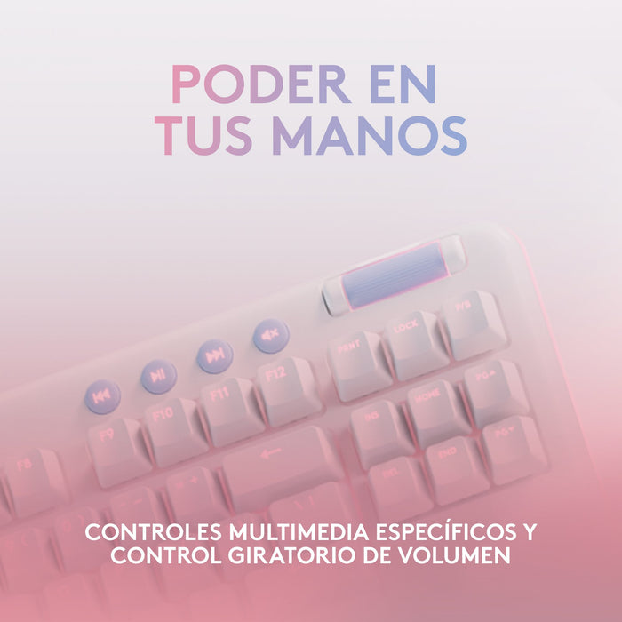 EAN 5099206100909 - Logitech G 920-010671 teclado Juego USB QWERTY Español Blanco imagen 8