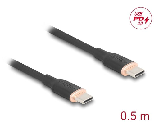 EAN 4043619812370 - DeLOCK 81237 cable USB USB 2.0 0,5 m USB C Negro imagen 2