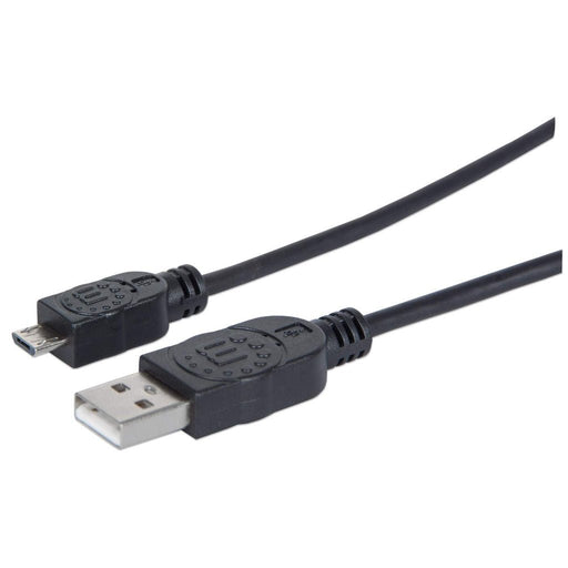 EAN 0766623307178 - Manhattan 307178 cable USB USB 2.0 1,8 m USB A Micro-USB B Negro imagen 1