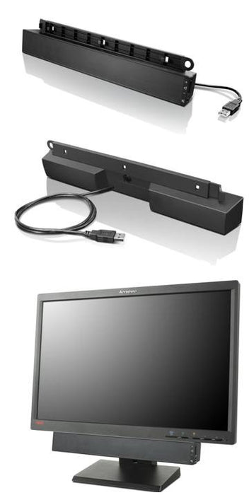 EAN 0886843845639 - Lenovo USB Soundbar Negro 2.0 canales 2,5 W imagen 1