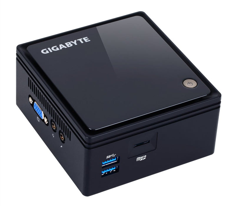 EAN 4719331216719 - GIGABYTE GB-BACE-3160 PC/estación de trabajo barebone 0,69 l tamaño PC Negro J3160 1,6 GHz imagen 1