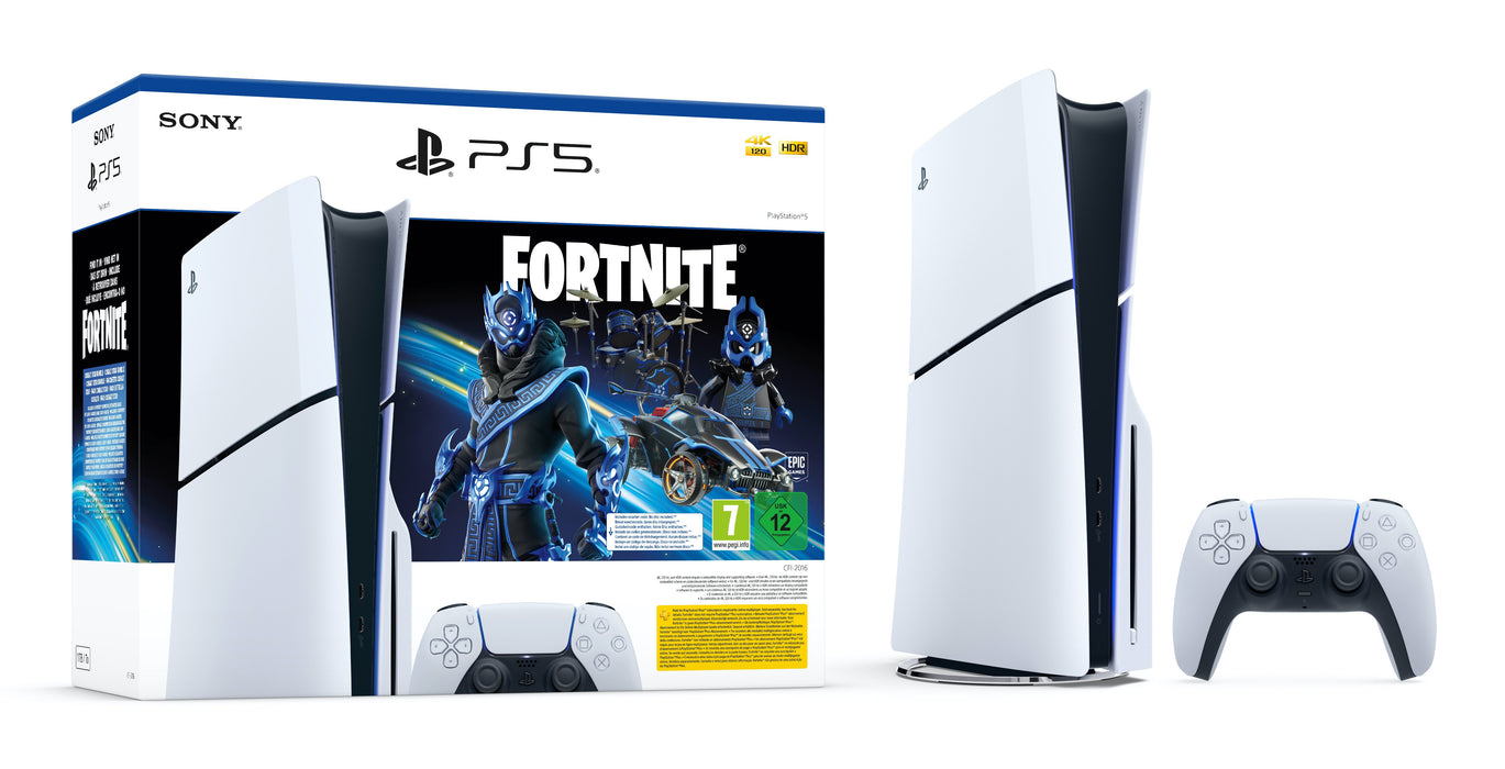 EAN 0711719593553 - Sony PlayStation 5 Slim Fortnite bundle 1,02 TB Wifi Negro, Blanco imagen 2