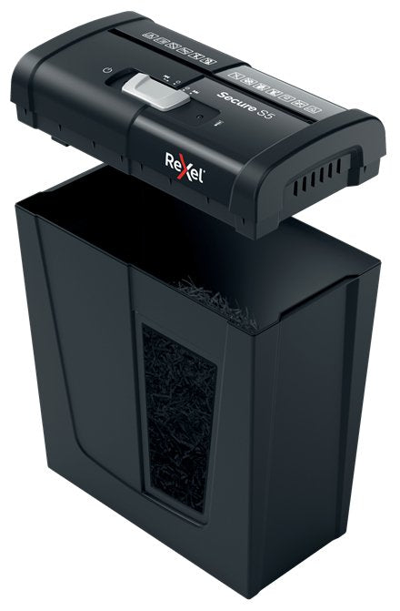 EAN 5028252615259 - Rexel Secure S5 triturador de papel Corte en tiras 70 dB Negro imagen 2