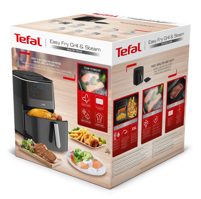 EAN 3045380020214 - Tefal Easy Fry Grill & Steam FW2018 Sencillo Independiente 1700 W Freidora de aire caliente Negro imagen 16