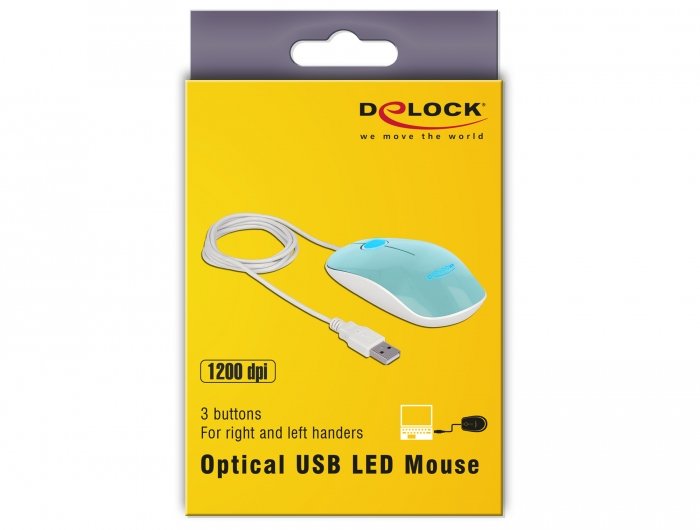 EAN 4043619125388 - DeLOCK 12538 ratón Oficina Ambidextro USB tipo A Óptico 1200 DPI imagen 4