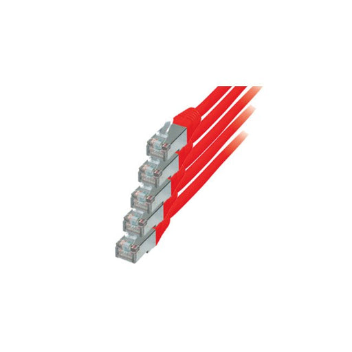 EAN 4017538063717 - S/CONN cat.6 S/FTP 0.5 m cable de red Rojo 0,5 m Cat6 S/FTP (S-STP) imagen 1