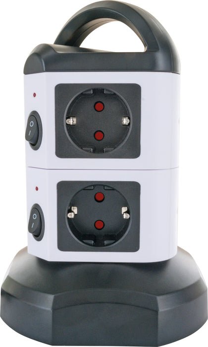 EAN 4004005036435 - Schwaiger STDT2718 base múltiple 1,8 m 7 salidas AC Interior Negro, Blanco imagen 9