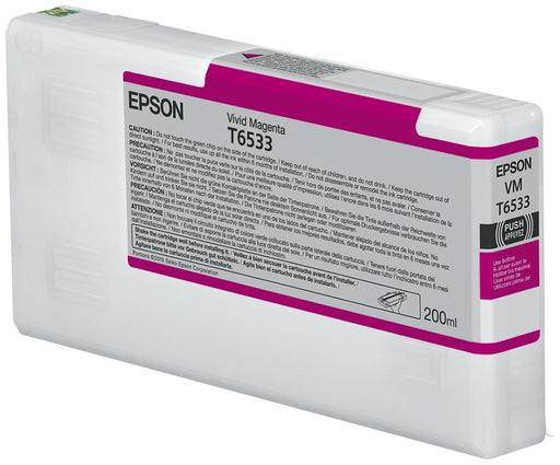 EAN 0010343877634 - Epson T6533 Vivid Magenta Ink Cartridge (200ml) cartucho de tinta 1 pieza(s) Original imagen 1